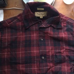 Men's Paul Stuart wool flannel shirt